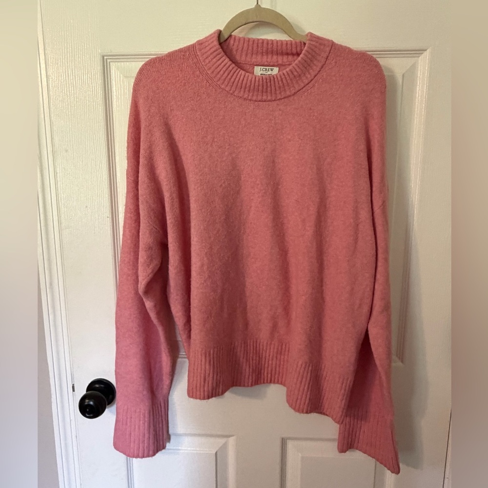 J. Crew Women's Pink Mock-neck Sweater